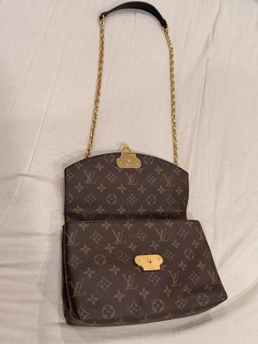 Louis Vuitton Saint Placide brown monogram with red trim
